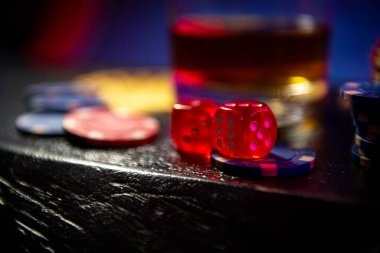 Live dealer at blackjack table in studio